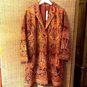 Soft Surroundings Suede Tapestry Jacket NWT/NWB size XL/18